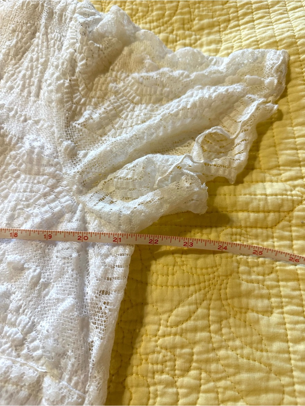 Rabbit Rabbit Rabbit White Lace V-Neck Dress - Picture 7 of 9
